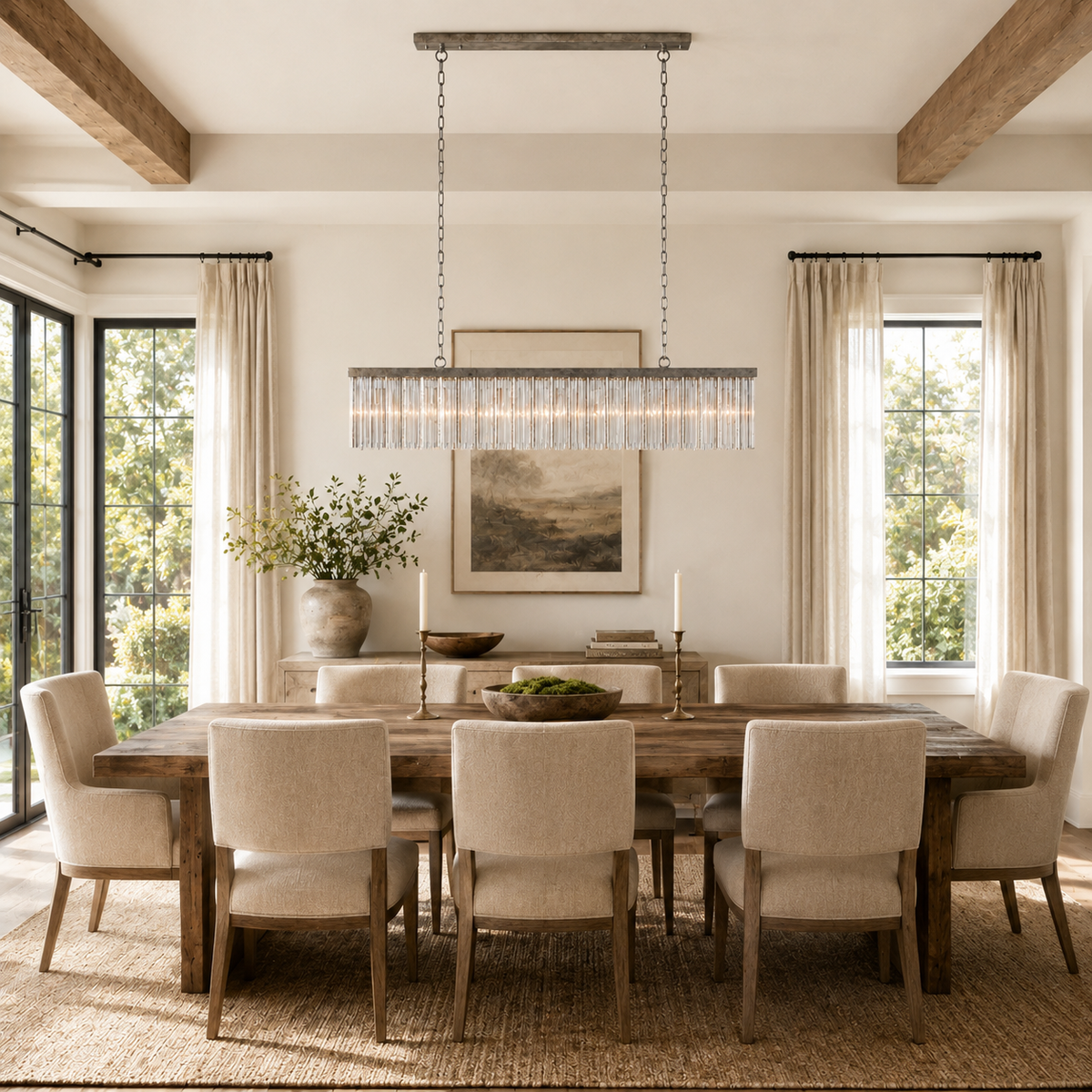 Andalucia Rectangular Chandelier 48"