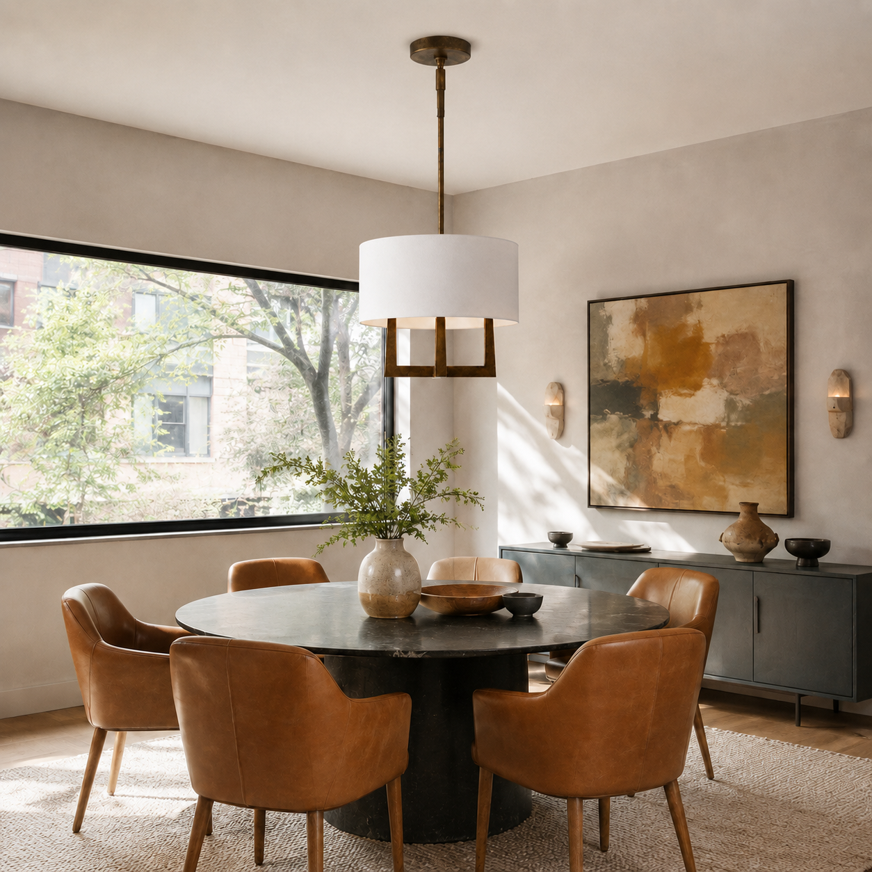 Emmet Shaded Chandelier