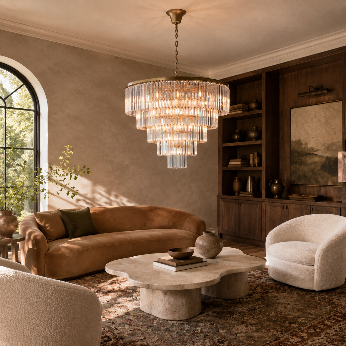 Leyland Tiered Round Chandelier
