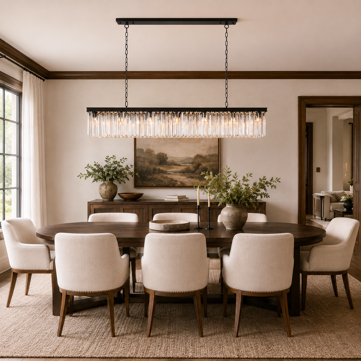 Leyland Rectangular Chandelier Secondary image