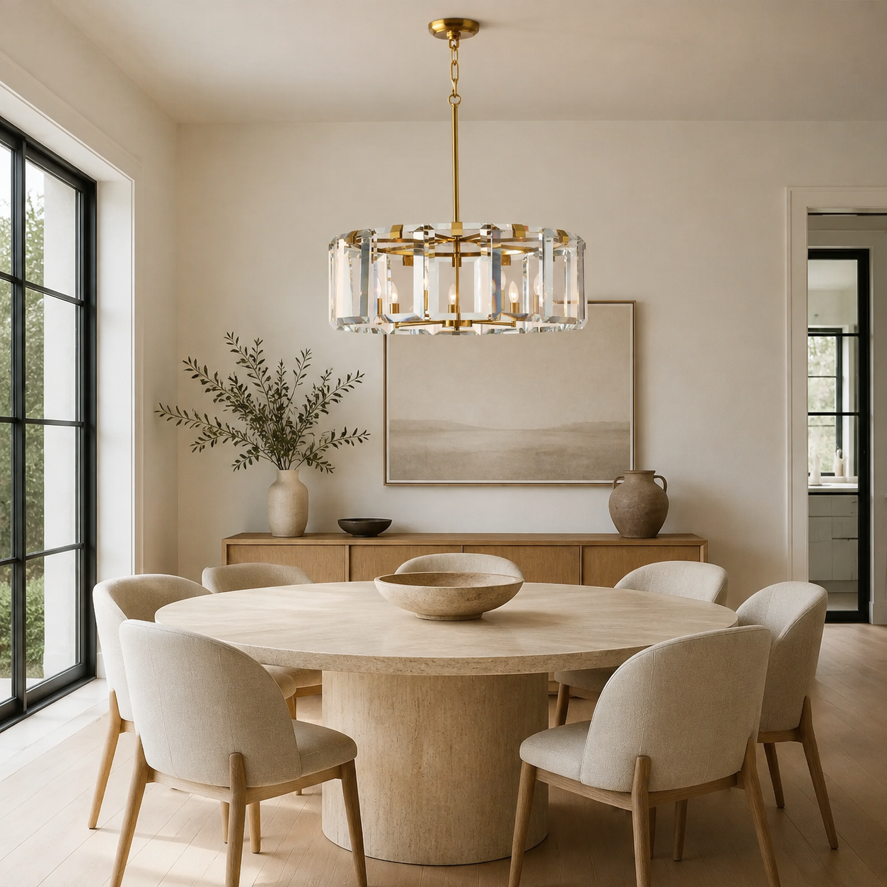 Elegant Amaya Round Chandelier 30" 38" 48" Secondary image