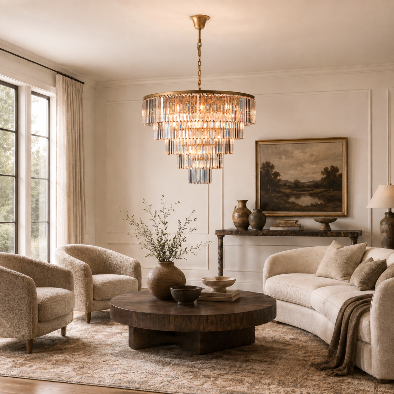 Leyland Tiered Round Chandelier Secondary image