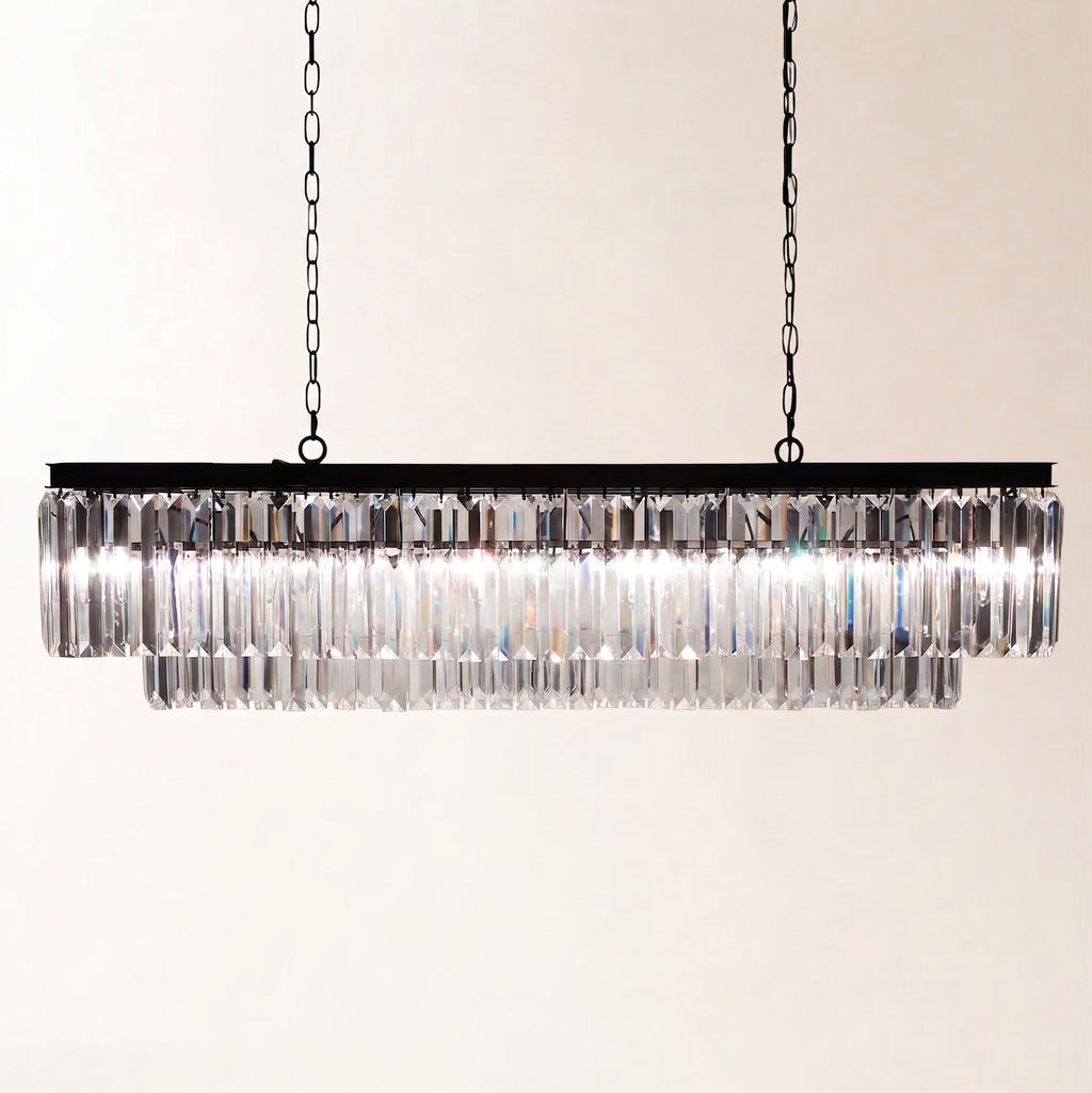 Leyland Tiered Rectangular Chandelier