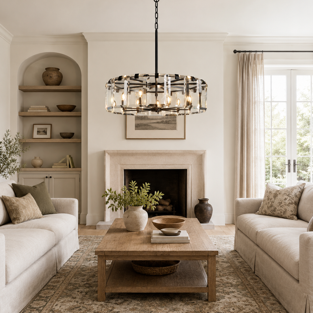 Elegant Amaya Round Chandelier 30" 38" 48"