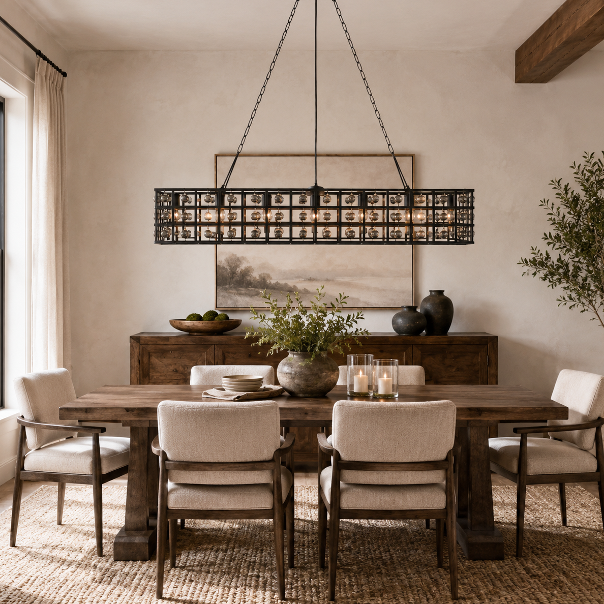 La Cage Rectangular Chandelier Secondary image