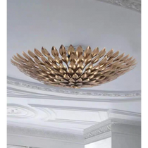 VINTAGE IRON NEST CHANDELIER 23.6"W