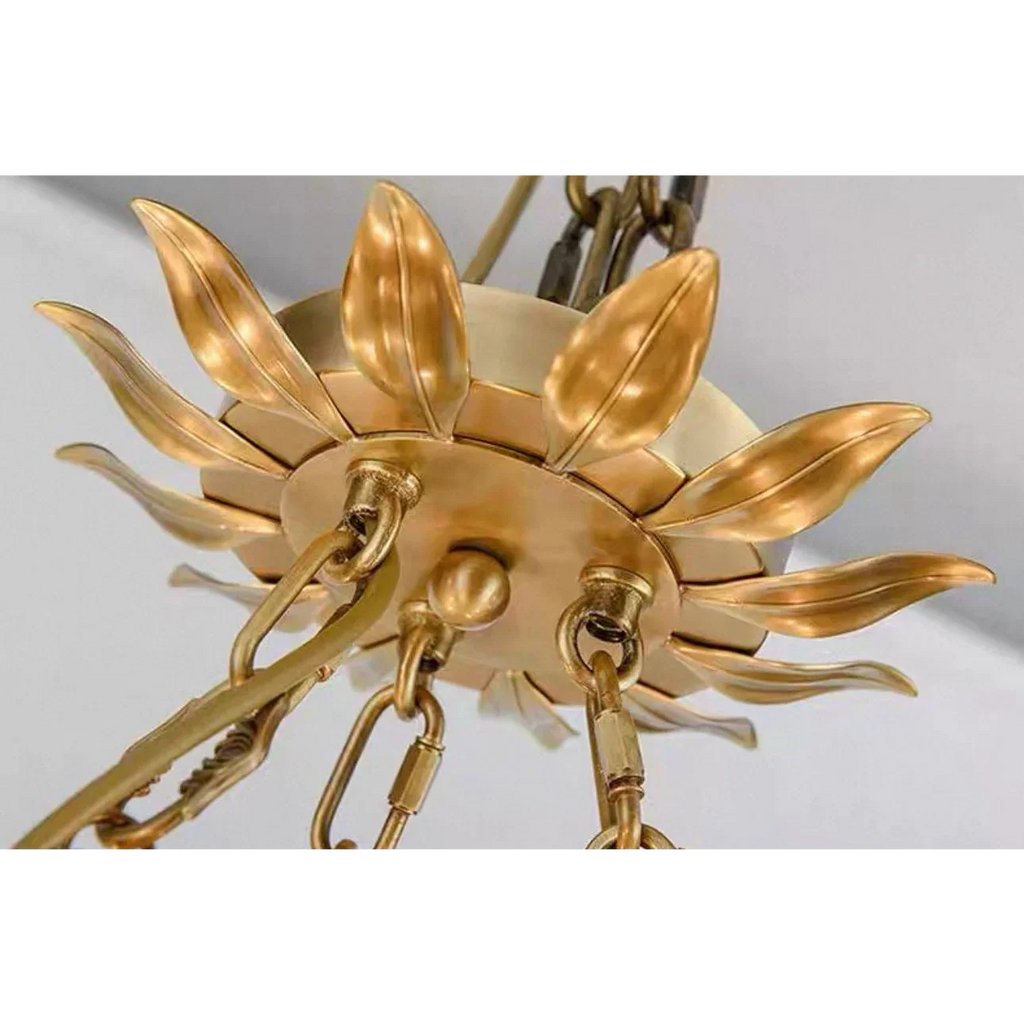 VINTAGE IRON NEST CHANDELIER 23.6"W