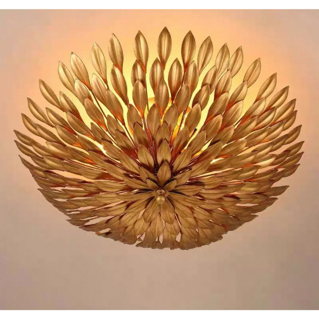VINTAGE IRON NEST CHANDELIER 23.6"W