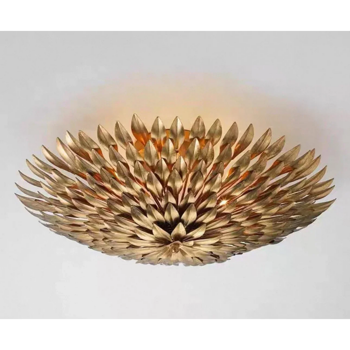 VINTAGE IRON NEST CHANDELIER 23.6"W