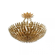 VINTAGE IRON NEST CHANDELIER 23.6"W