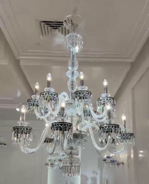 Elegant Crystal Chandelier in Italian Style for Bedroom and Living Room