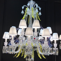Maria Classic Colorful Candle Branch Blue Deer Crystal Chandelier for Living Room/Dining Room