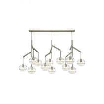 Art Glass Ball Sedona Triple Chandelier