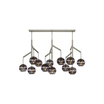 Art Glass Ball Sedona Triple Chandelier