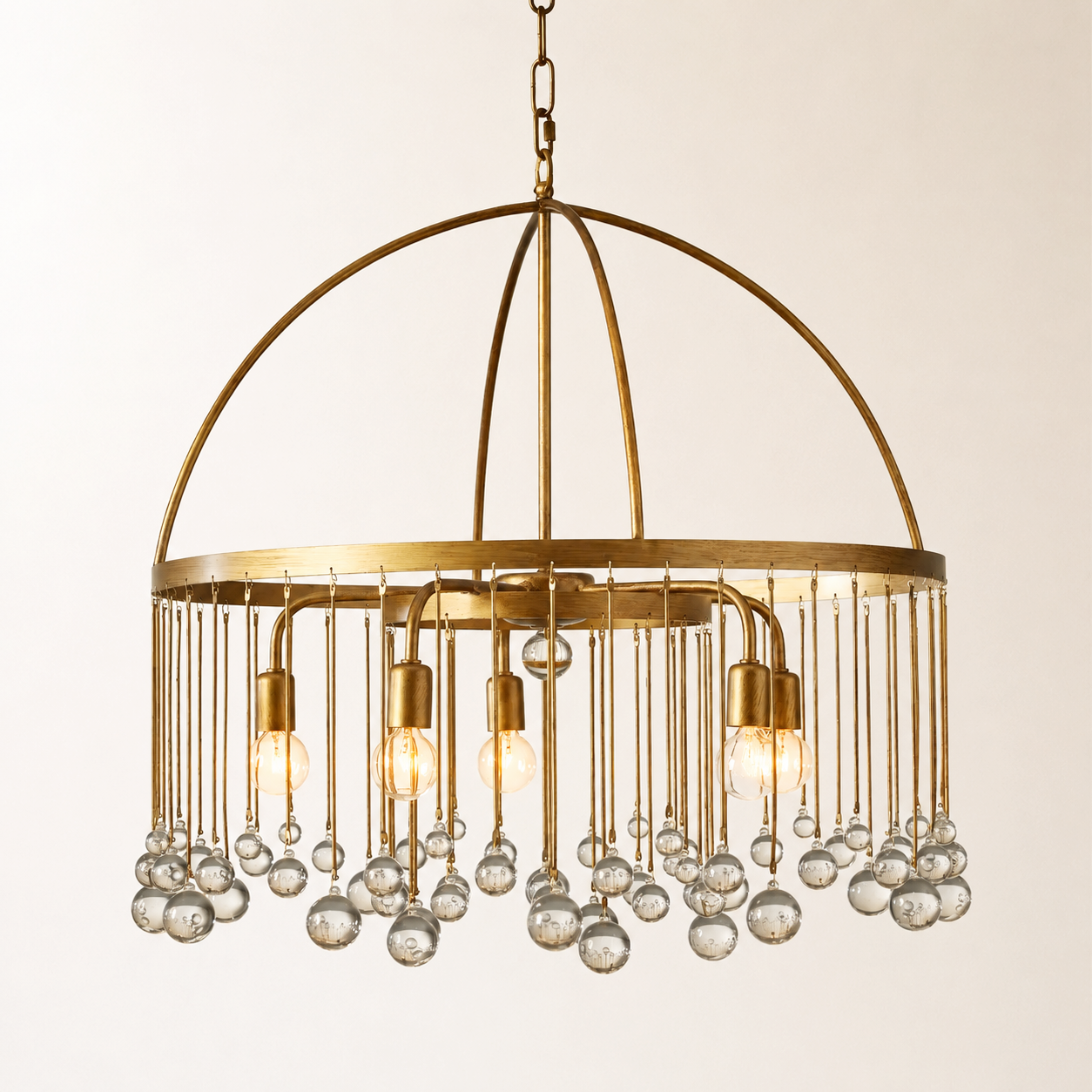 Aubrey Crystal Ball Round Chandelier 5 Light Main image