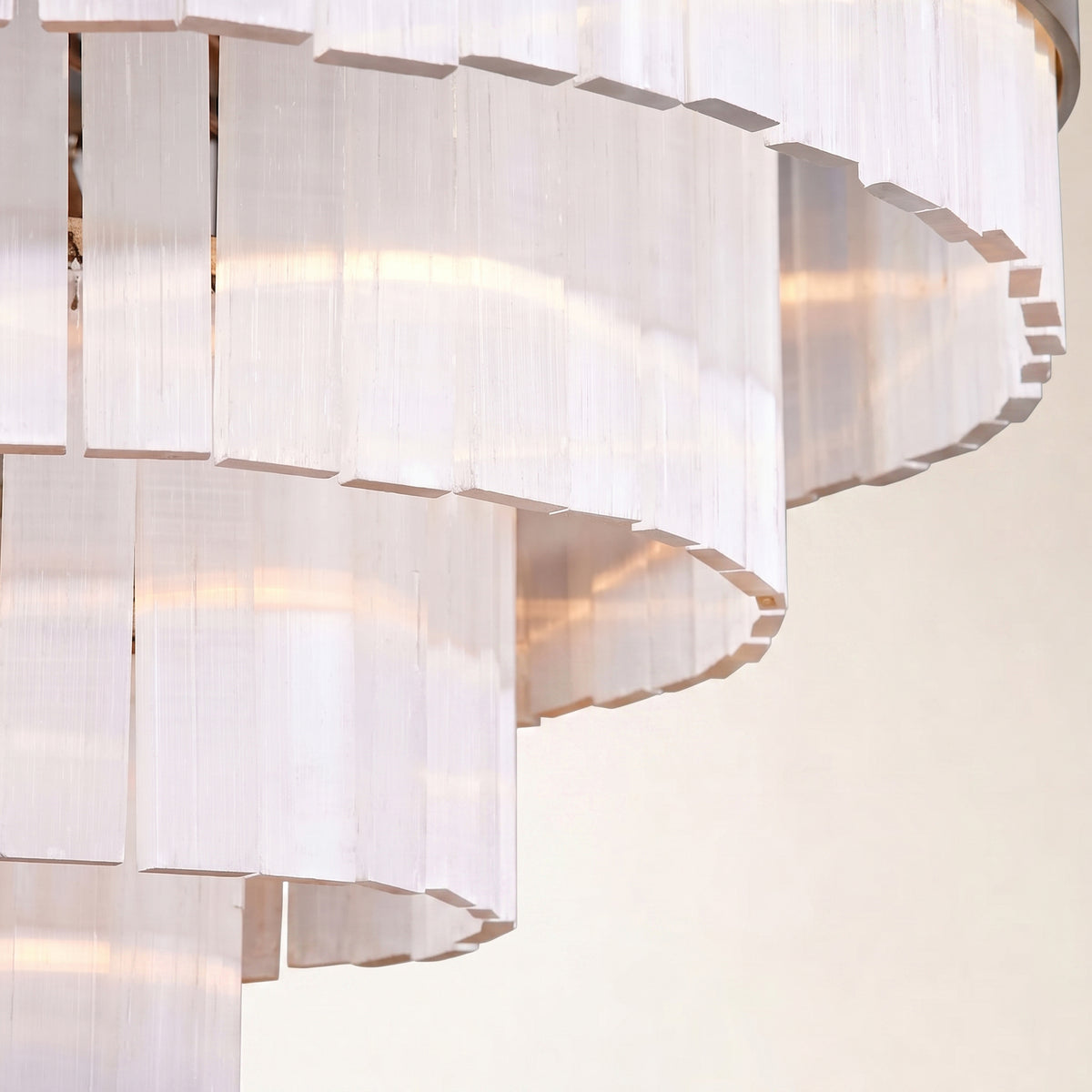 Cameron 4 Tier Selenite Chandelier