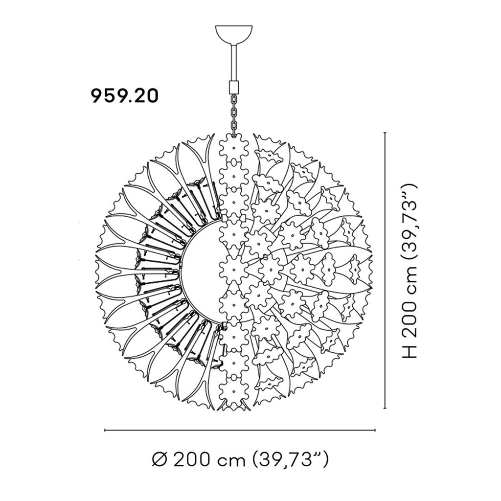 Espe Crystal Chandeliers Amber Yellow
