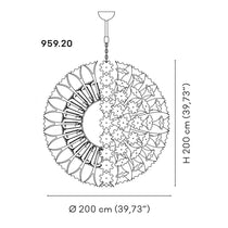 Espe Crystal Chandeliers Amber Yellow