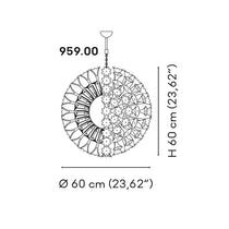 Espe Crystal Chandeliers Amber Yellow
