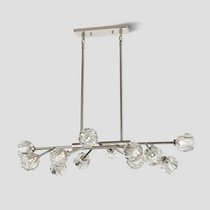 Mitchell Clear Glass Linear Chandelier