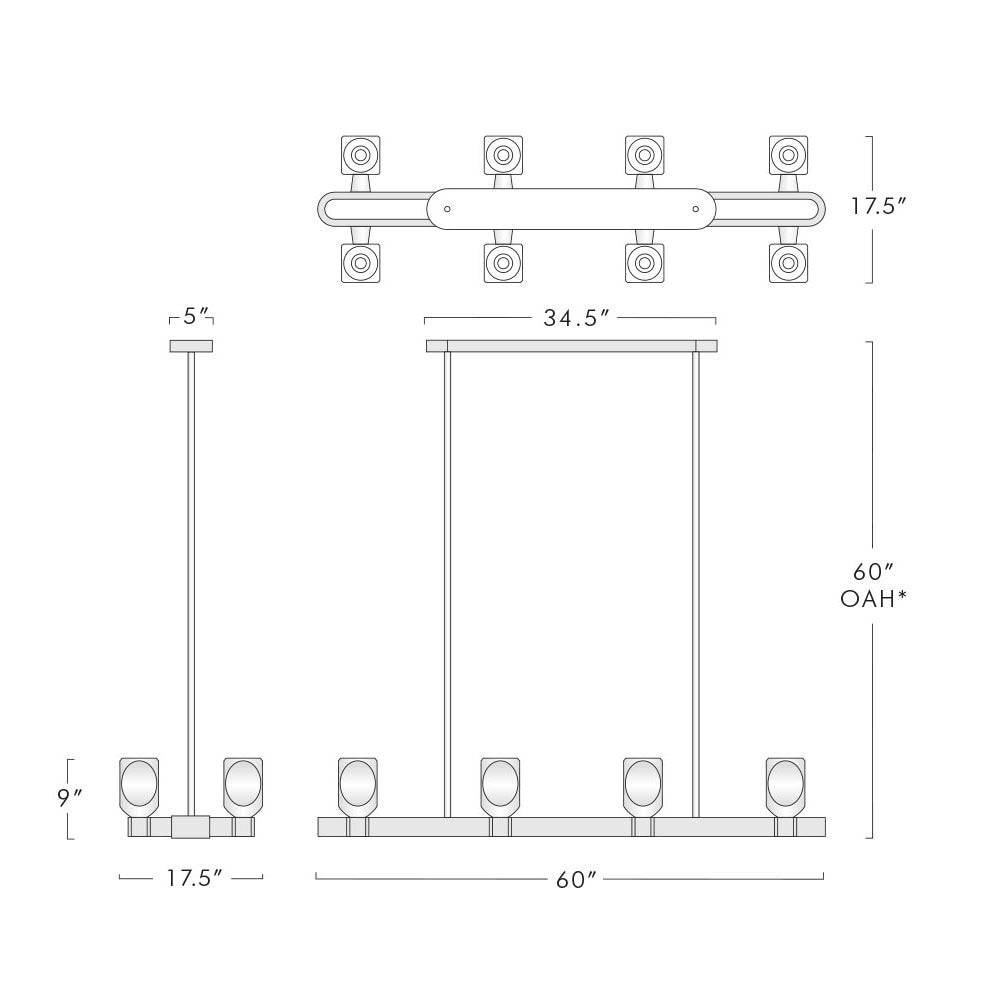 Olga Linear Chandelier