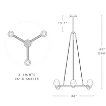 Letitia Crystal Chandelier 3 Light